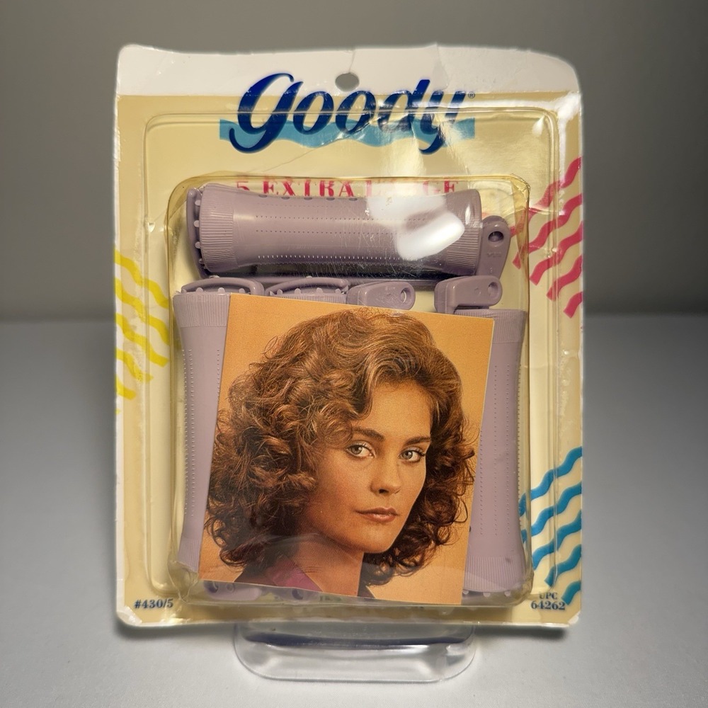 Vintage Goody Perm Rod Curlers Extra Large #430/5 1991 USA/Sealed Package!